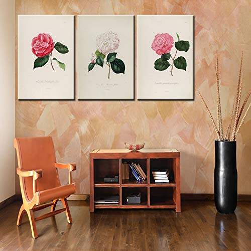 Affiche impression fleurs moderne et décoration murale triptyque - 5