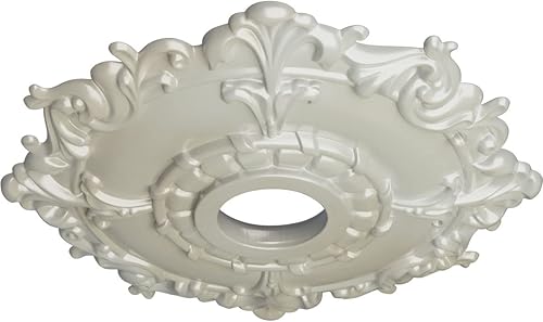 Miniatura 57 de Ekena Millwork CM18RL medallón de techo Riley de 18 in (diam. ext.) x 3 1/2 in (diam. int.) x 1 1/2 in, CM18RL