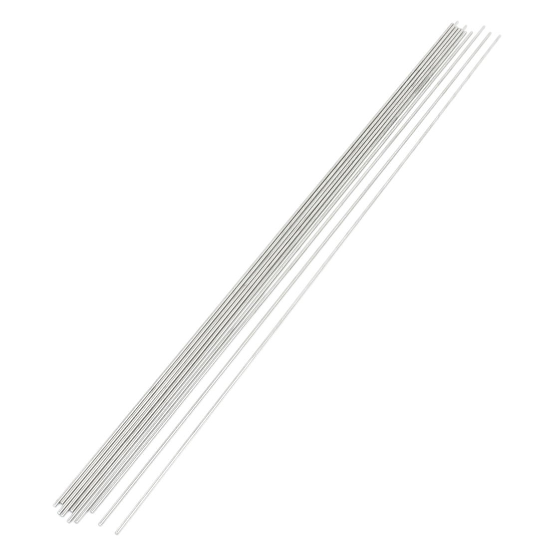 Uxcell Silver Sourcingmap 10Pcs Diy Rc Model Stainless Steel Circular Round Rod Bar 400Mm X 2Mm