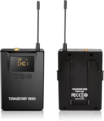 Miniatura 2 de TAKSTAR Receptor de monitor intrauditivo inalámbrico UHF para WPM-300, Monitoreo inalámbrico de Bodypack con auriculares, solo receptor de monitoreo