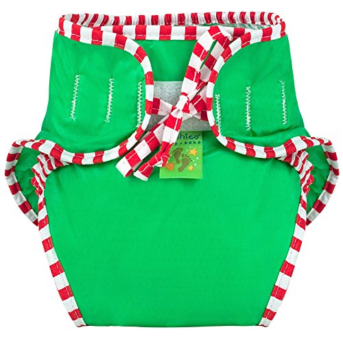 Kushies Swim Diaper, X-Large, Green Solid #TOP21