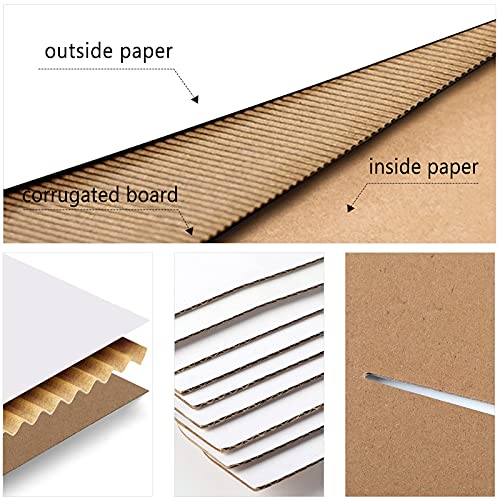 Image of RLAVBL 50 Pack 4.6x2.2x2.2 Inches Small Shipping Boxes White Corrugated Cardboard Box for Small Business, Shipping, and Packing