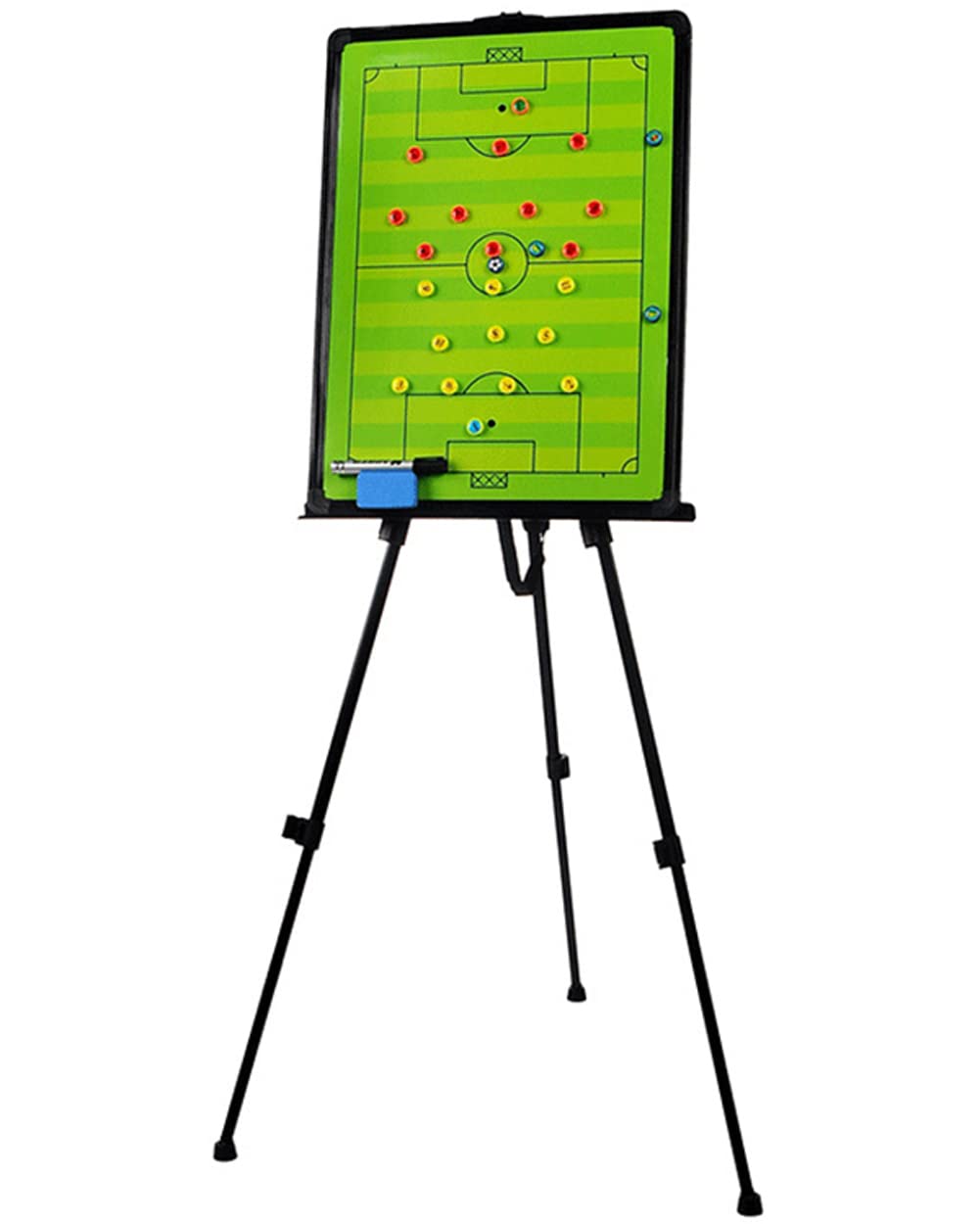 Lavagna da Calcio, Lavagna per Allenatori di Calcio, con treppiede, taccuino Magnetico Portatile per Calcio, Hockey, Tennis, Basket