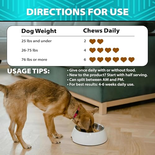 Image of Glucosamine for Dogs - Hip and Joint Supplement for Mobility, Cartilage Health - 30,000 mg per Pack - w / Omega-3 Fish Oil, Chondroitin, MSM - Dog Glucosamine Chews - Ideal for Senior Dogs - 120 Treats
