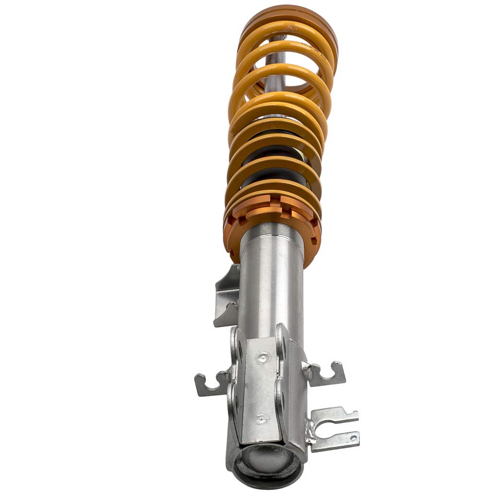 maXpeedingrods 4 Sospensioni Regolabile Ammortizzatori Coilover Accessori Auto Assettato per Fiat Grande Punto 1.2, 1.4, 16V 1.3D, 1.4T-, 1.9D 05-2012 (199), Oro