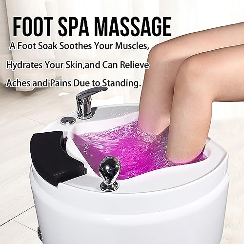 Spa de pies con masaje y lámpara colorida miniatura 4