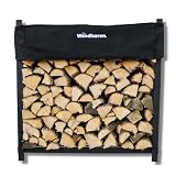 Woodhaven, 4ft Heavy Duty, Made in the USA, Indoor Outdoor Firewood Storage Log Rack and Seasoning C