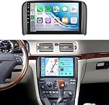 Android 15 Radio for Volvo S80 1999-2006 Car Stereo with Wireless Carplay Android Auto,5.0 Bluetooth 32EQ,9inch 1280x720P IPS Touch Screen,FM/RDS GPS WiFi HD Backup Camera