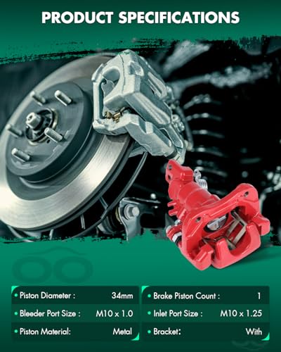 Image of SCITOO Rear Right Brake Caliper With Bracket 19-B2068 Compatible For Acura For TSX 2004-2008,For Honda For Accord 1998-2007