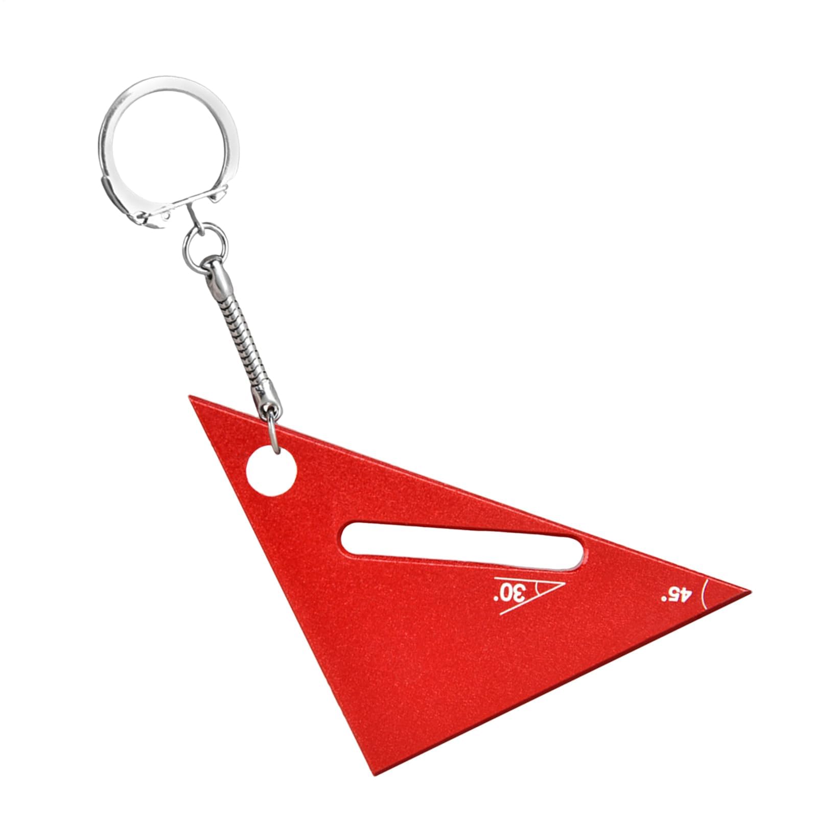 Righello Triangolare in Metallo, Piccolo Strumento di misurazione Triangolare, Righello Portatile in Lega a 90/45 Gradi