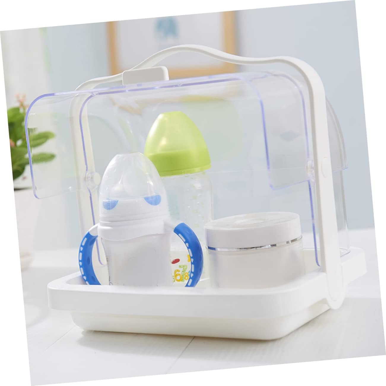 Alipis Storage Box Milk Bottle Storage Container Secure Lid for Efficient Organization