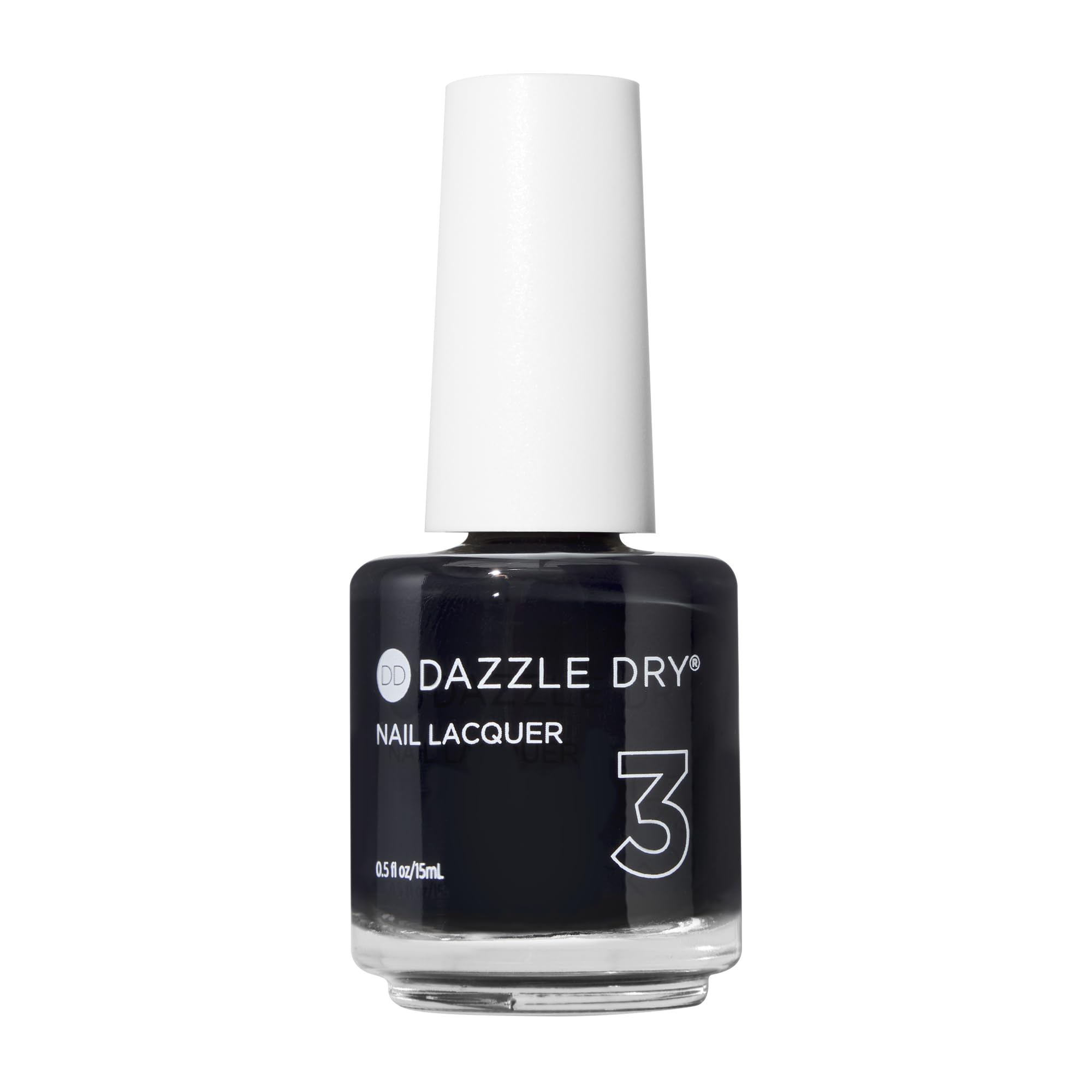 Nail Lacquer (Step 3) - Midnight Express - A blackest black. Full coverage cream. (0.5 fl oz)