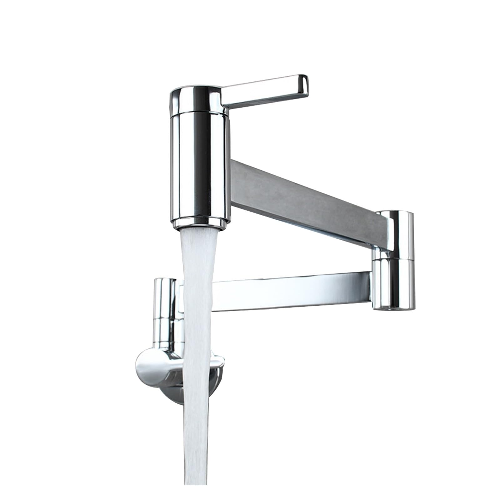 Grifo de llenado de ollas Pote de relleno Moderno Doble interruptor de cocina Cocina Grifo Baño Fregadero Montaje de pared Easy Instale Brass Frío Agua Cuenca Sputa Brazo plegable grifo plegable ( Col