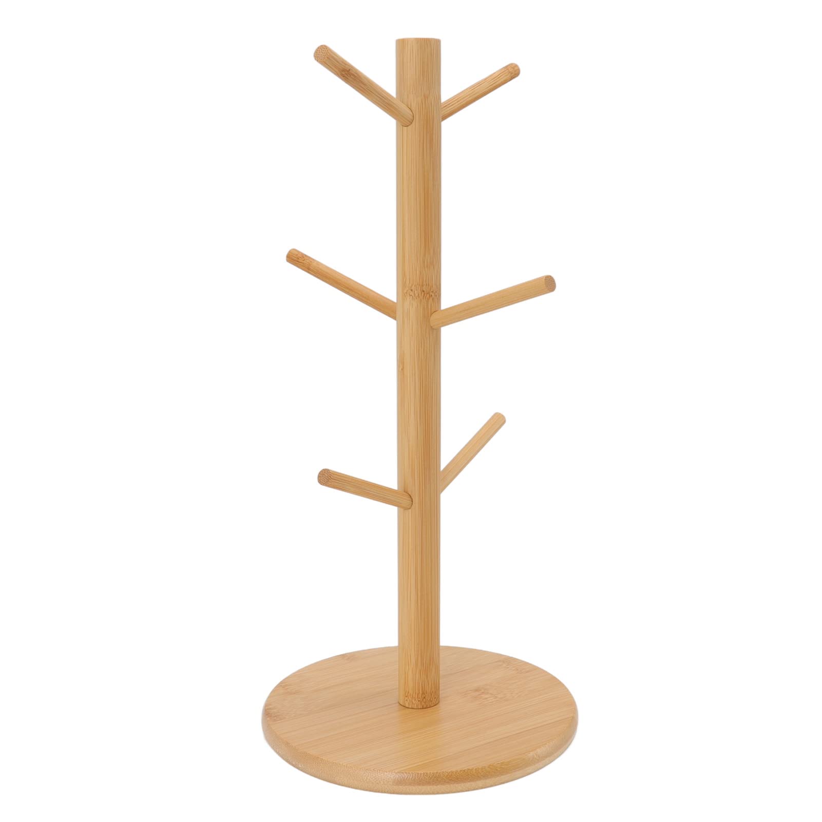 Gsycle Coffee Mug Tree, Wooden Coffee Cup Holder Stand Tree Shape Coffee Mug Stand Mug Stand Kitchen Organizer with Hooks