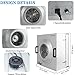 Fan Filter Unit Laminar-Flow-Hood Yzzwer - FFU HEPA Filters for Class 100/ISO 5 Cleanliness Clean Room Mycology and Mushroom Room Work 110V （Include HEPA Filter）