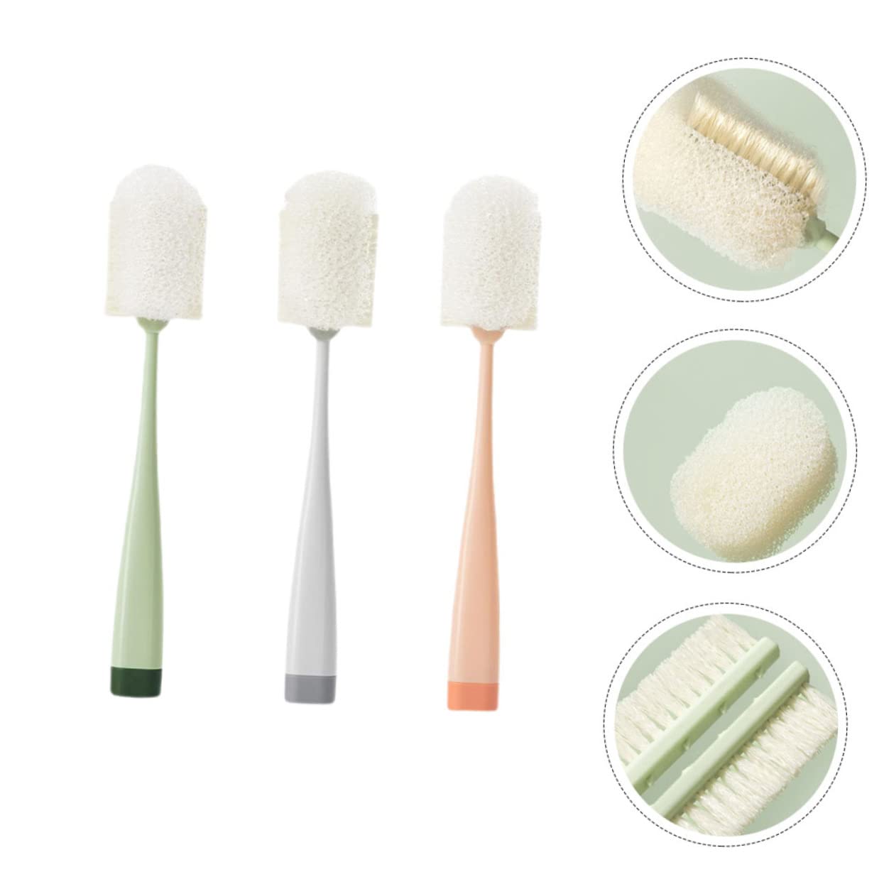 PartyKindom 9stücke Reinigungsbürste Für Flaschen Langer Griff Wiederverwendbare Reinigungsbürste Für Gläser Tassen Und Babyflaschen Effektive Haushaltsreinigung -frei Ergonomisches