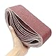 Coceca Schleifbänder 75 x 533 mm Aluminiumoxid Schleifband, Körnung 80, 12 Stück für Bandschleifer