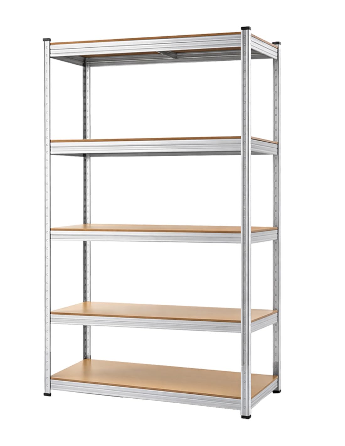 Jardin202 - Estantería Metálica con Baldas Ajustables | 5 Baldas | Carga 875 Kg | Unidad (Plata - Estantería)
