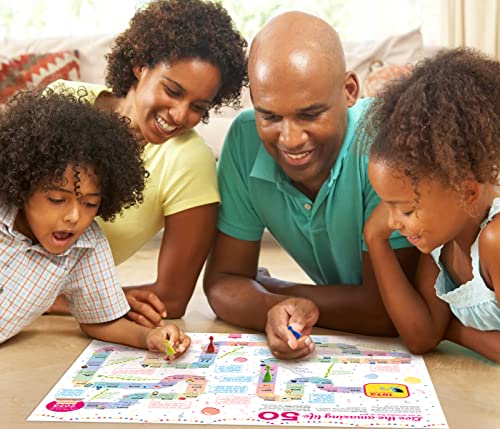 Snakes And Ladders Game For 50Th Birthday - 50 Birthday Gift For Women Or Men - Funny Board Dice Game Activity For 50 Years Old Anniversary - 50Th Birthday Decorations Party Supplies [2-6 Players] #TOP6