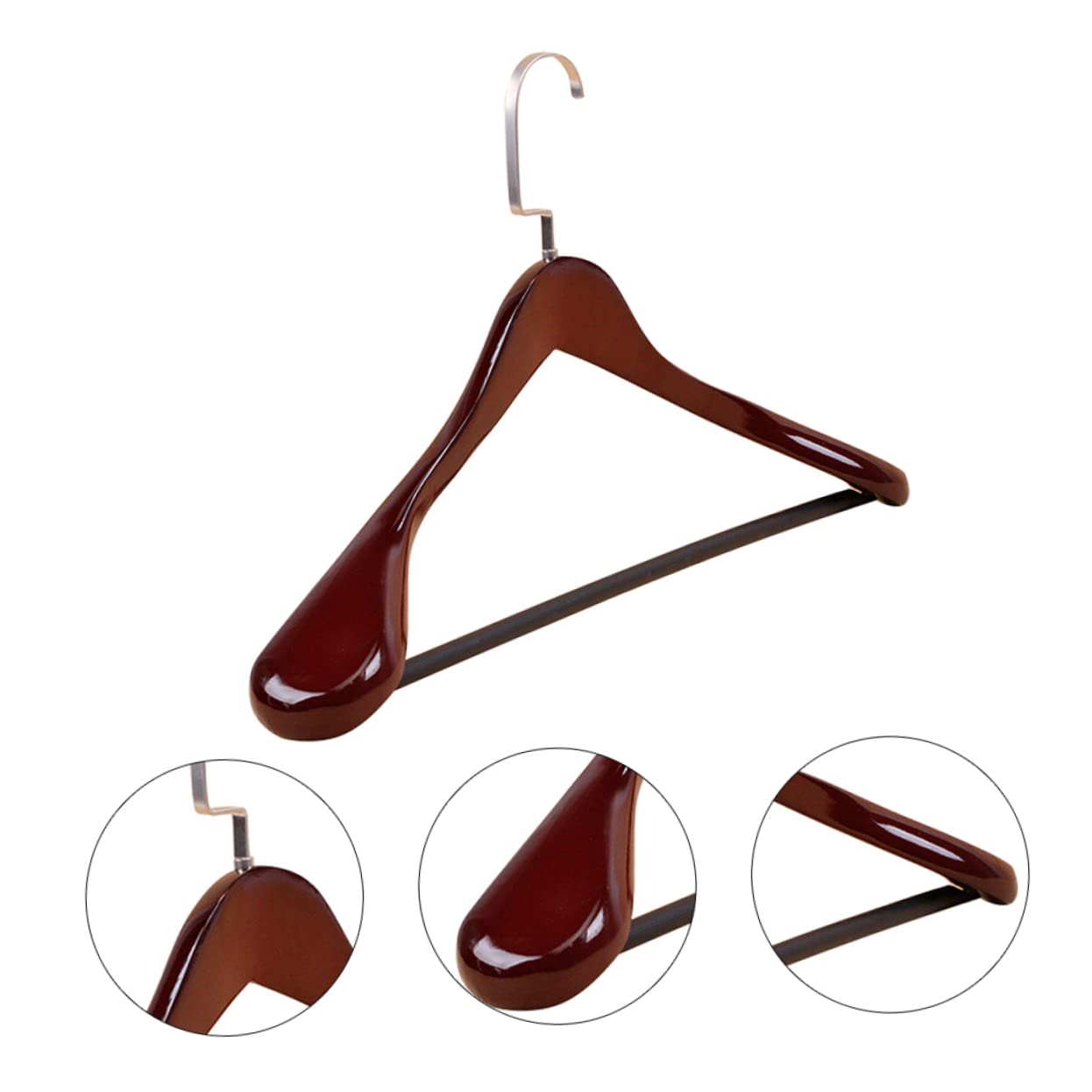 VALICLUD 1Pc Hanger Thickened Wide Shoulder Clothes Hanger for Stress Drying and Neat Storage for Closets Dorms and Laundry Rooms