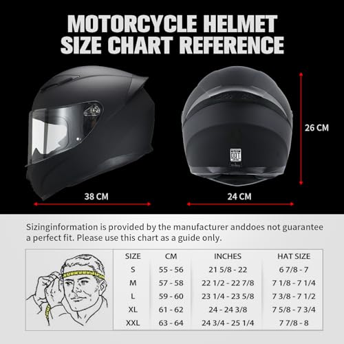 Jqf Gear Full Face Motorcycle Helmet Ws-607 Dot Approved Motorbike Racing Street Bike Helmets For Adults With Clear And Black Visor thumb #3