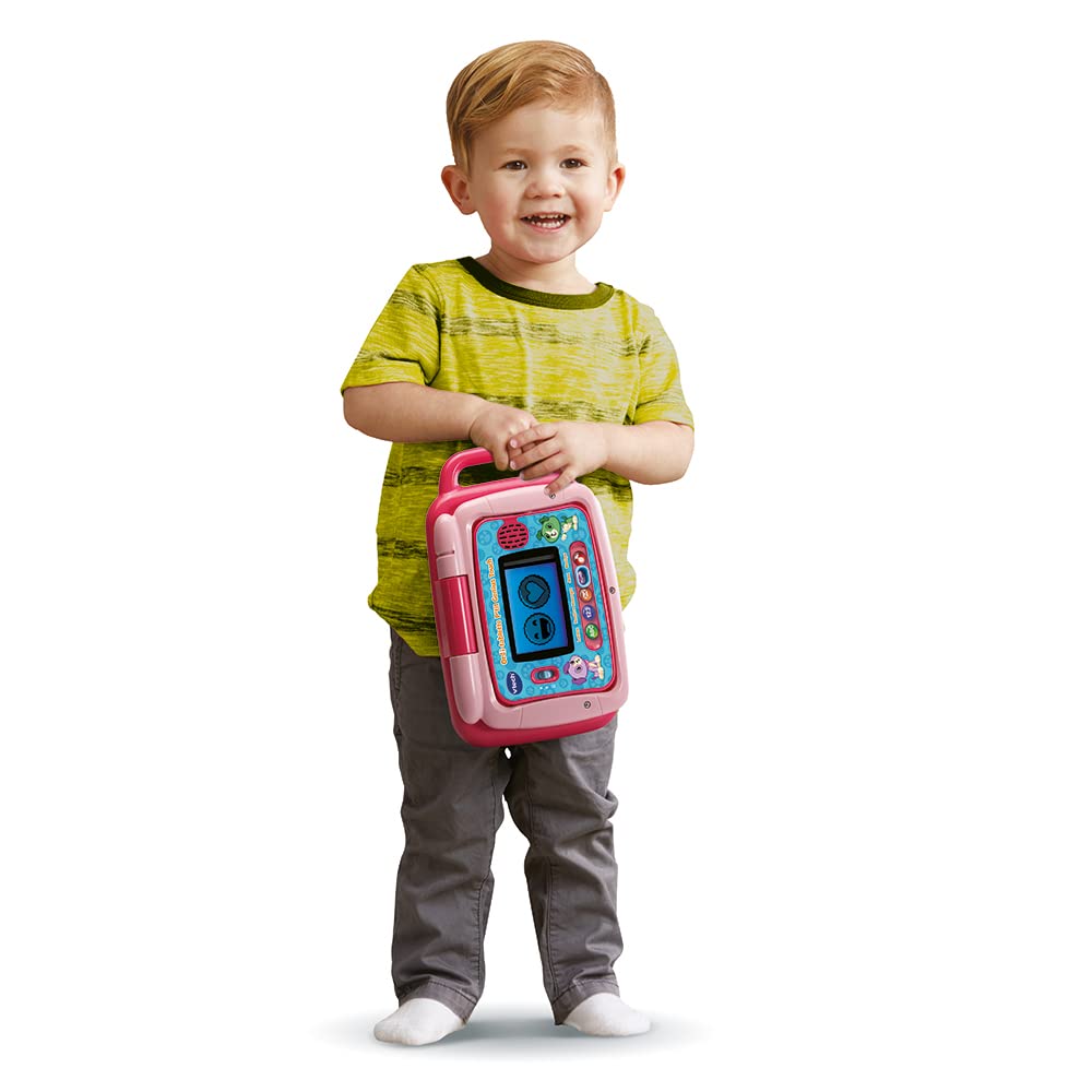 VTech - Tablet Ordi-P'tit Genius Touch Rose – Ordinateur pour Enfant, Tablette Educative - 2/6 Ans – Contenu en français