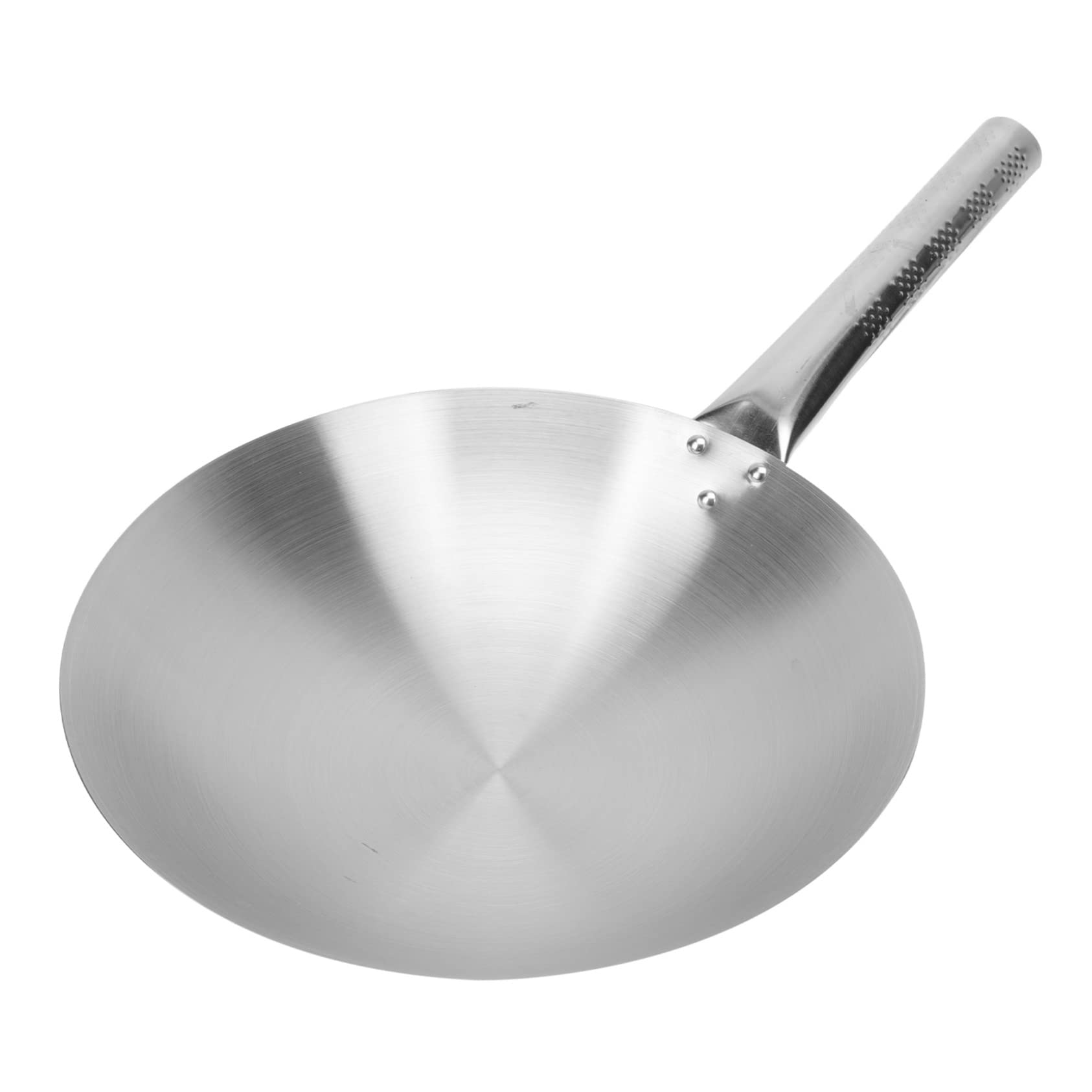 DECHOUS 1pc Non-magnetic Sanding Wok Nonstick Wok Pot No Coating Frying Pan Non Stick Egg Pan Sauce Pan Japanese Wok Restaurant Frying Pan Long Handle Induction Cooker Pot Stainless Steel