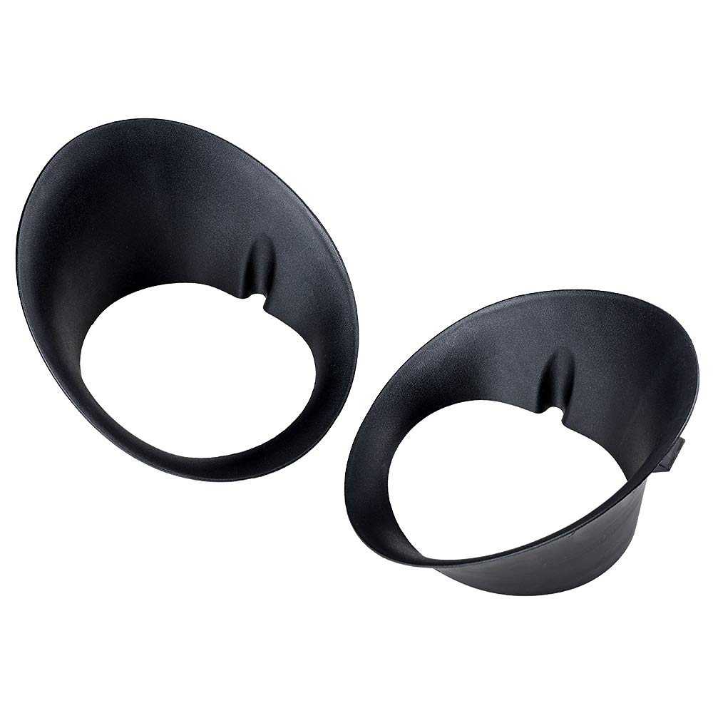 Astra Depot Driver Passenger Side Bumper Fog Light Lamp Bezel Cover Compatible with 2002-2008 Dodge Ram 1500-3500