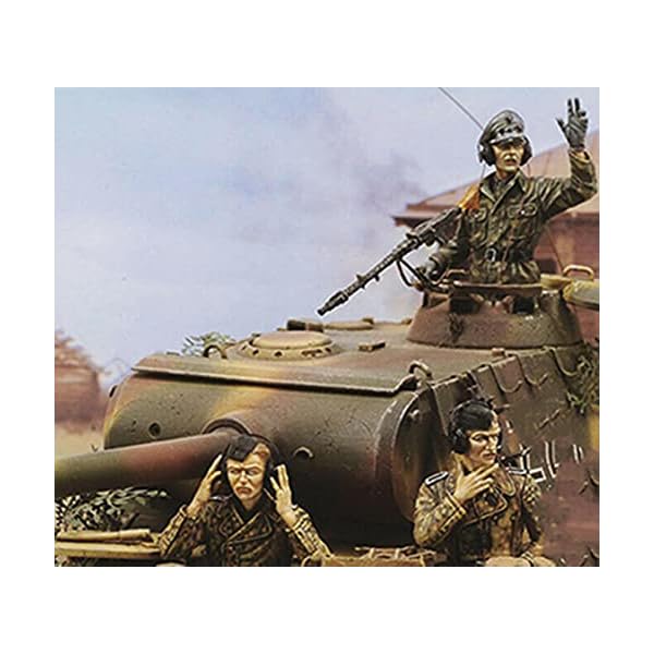 LIANGFANG 1/35 Ancient Crew Set enthält 3 (kein Panzer) Harzfiguren-Modellbausatz, unmontiert, unbemalt