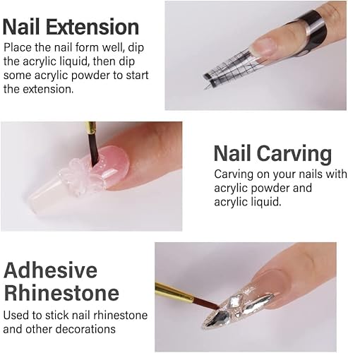 Magic Armor Acrylic Liquid Monomer - 150Ml Acrylic For Professional Liquid Monomer Liquid Monomer Nail System Kit For Acrylic Nails Extension Quick Dry Time (150Ml) #TOP2