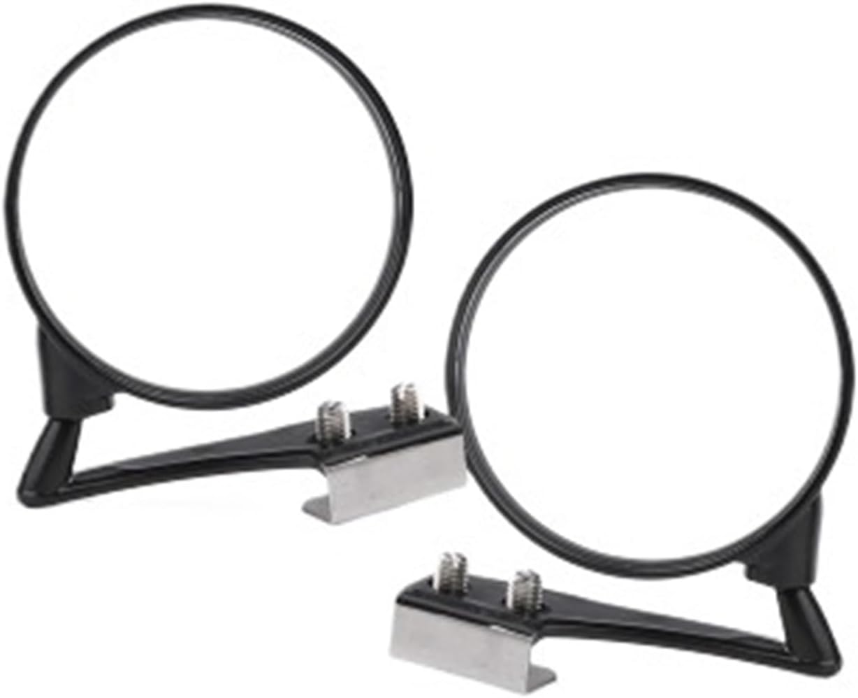 Fit for 2pcs Car Blind Spot Mirror Side Convex Wide Angle Round Rear View Mirrors for Vehicles(Black 1 pair)