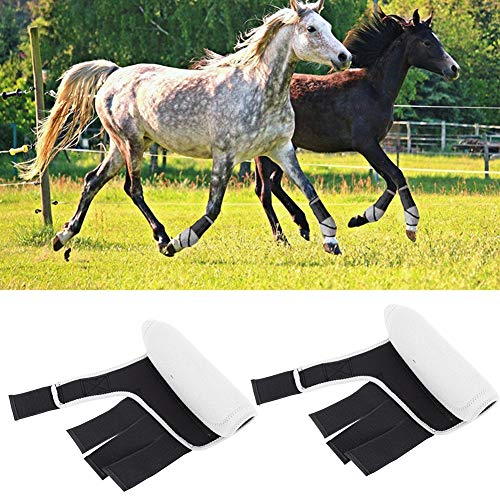 Paardenbeenwraps, 1 paar zachte stof comfortabele paardenbeenlaars paardenbeensteun voor boerderij - Image 4