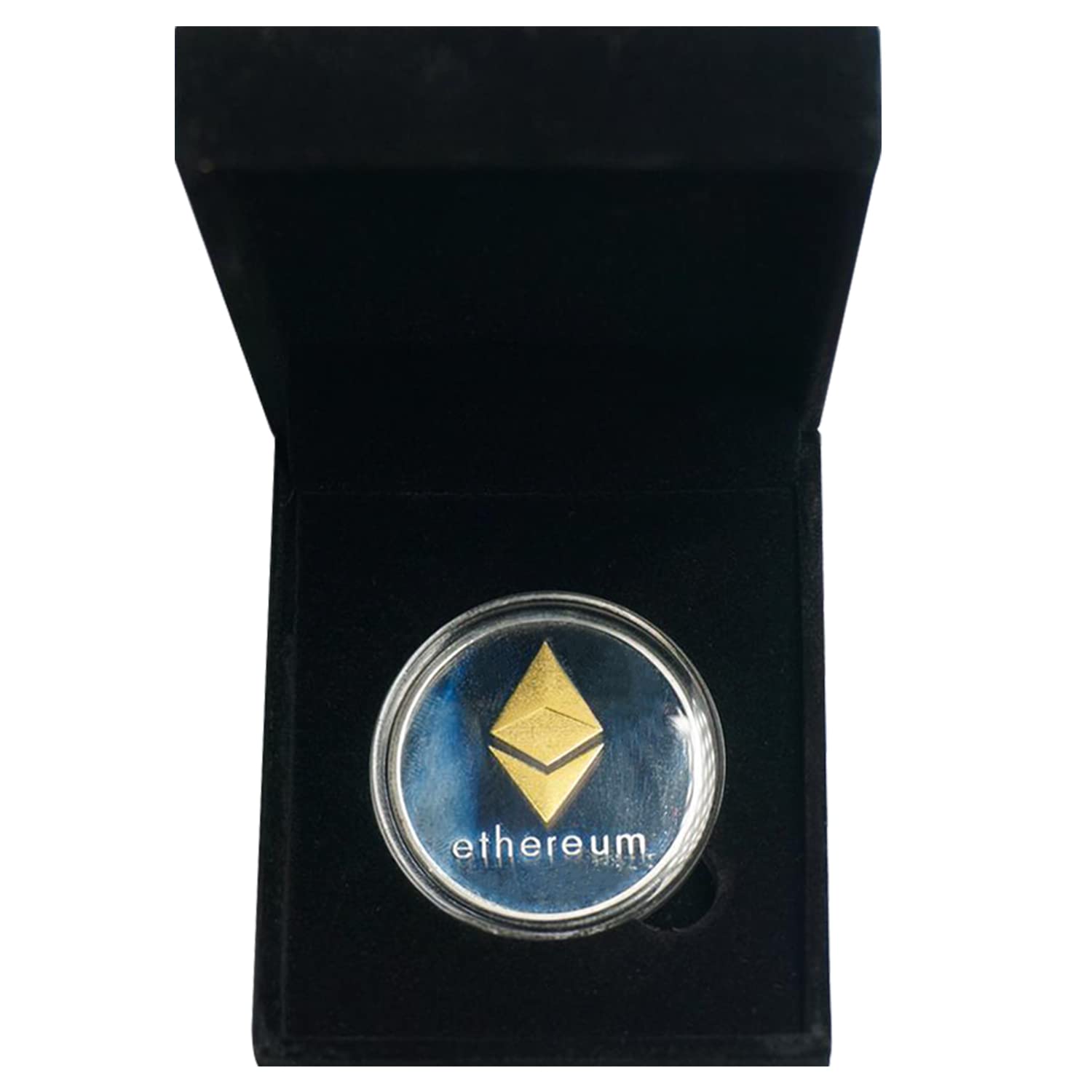 Amazon.com: ohoh.shop Real Physical Sliver Plated Ethereum Coin[2022  Edition], Collectable Commemorative Crypto Coin with Protective Case and  Show Box, Gift for Ethereum Lover : Office Products