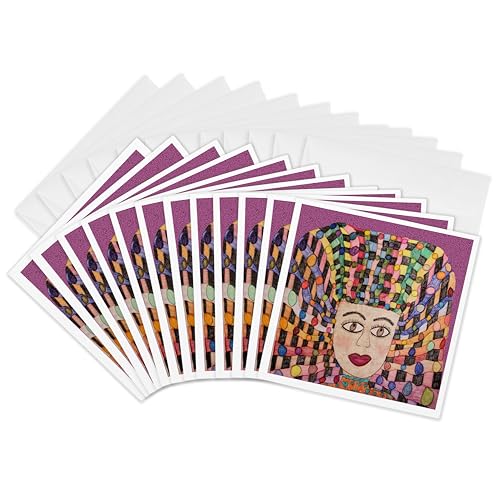 Cartes de vœux poupée africaine pour partager de douces pensées