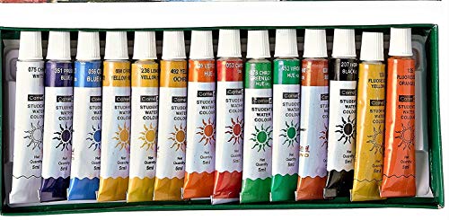 Image of Camel Camlin Kokuyo Oil Pastel (50 Shades) Student Water Color Tube - 5ml, 14 Shades