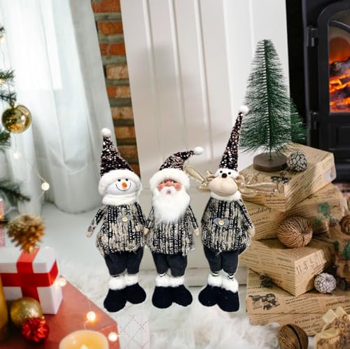 Classic-Christmas-Figurine-Santa-Claus-Reindeer-Snowman-Handmade-for-Home-Decor-Reindeer Classic Christmas Figurine Santa Claus Reindeer Snowman Handmade for Home Decor Reindeer