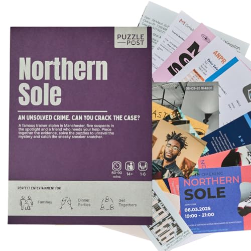 Cold Case Mystery Game | An Unsolved Crime | Northern Sole | Immersive Detective Puzzles | Perfect For Games Night | Great For Groups - Families & Friends