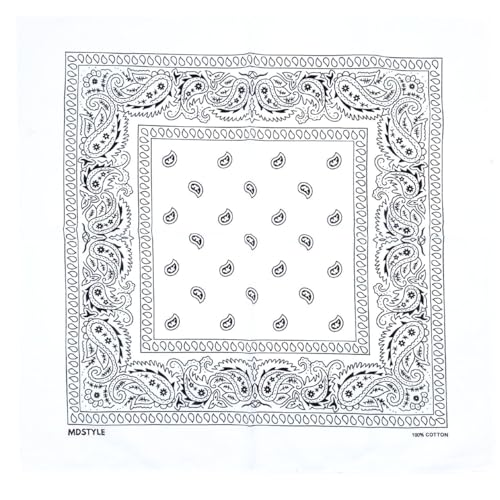 image for MDSTYLE 100% Cotton Bandana for Men & Women 22