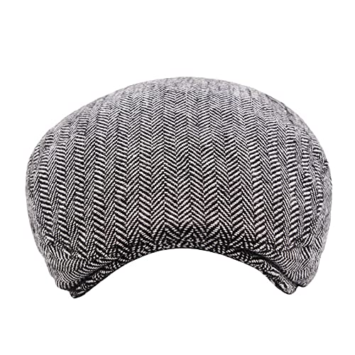 Nocihah Men'S Flat Cap Newsboy Hats Herringbone Tweed Cabbie Hats For Men Tweed Ivy Irish Driving Hats Gatsby Hat thumb #1