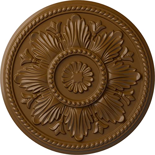 Image of Ekena Millwork CM18EDSTF Edinburgh Ceiling Medallion, Smokey Topaz