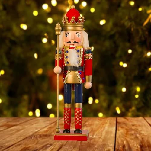 Nussknacker Soldat 30 cm, Holz Traditionelle Weihnachtsnussknacker...