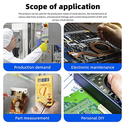 Image of Multimeter Test Meter Leads,1000V 10A Electrical Multimeter Test Lead kit with Silicone Alligator Clip for Digital Multimeter Electronic Clamp