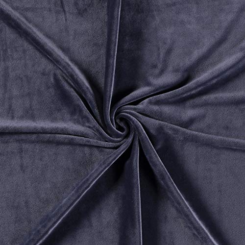 Tissu en velours de luxe bleu acier pour une décoration raffinée