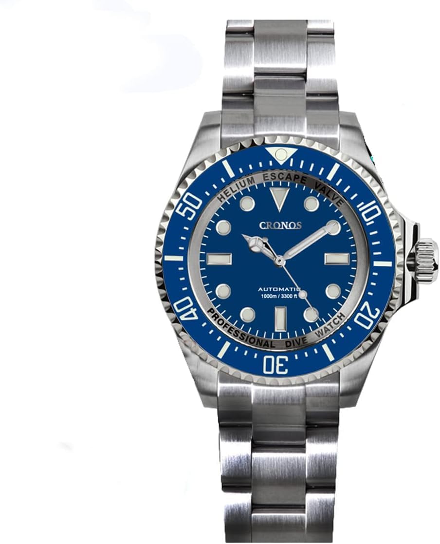 Amazon.com: Cronos L6009 Automatic Deep Diving Men Watch No Date