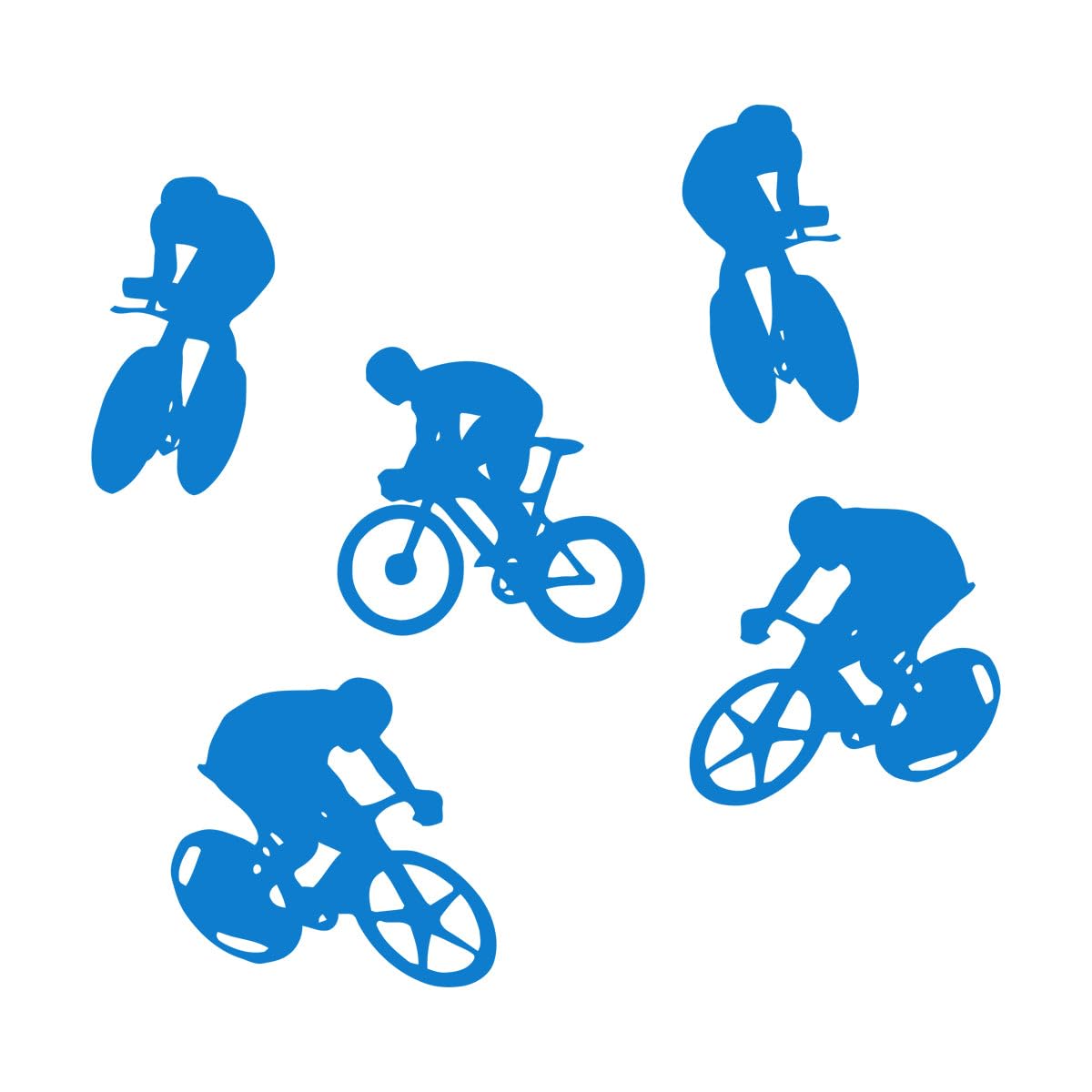 Speed Cyclist's Wall Sticker Bicycle Cyclists wall Sticker for Home Boys Room Decor Decals Vinyl Removable Wall Decor Mural Small - 42x43cm — image 1