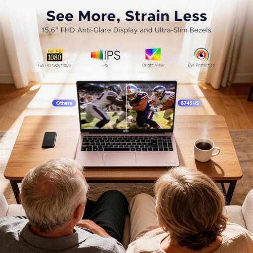 Image of NIMO 15.6 inch IPS FHD Light-Gaming-Laptop, AMD Ryzen 7 8745HS 16GB DDR5 RAM 1TB SSD (8C /16T, up to 4.9 GHz Beat R9 7940HS) Radeon 780M GPU 100W Type-C Backlit Keyboard Fingerprint, for Students & Gamers