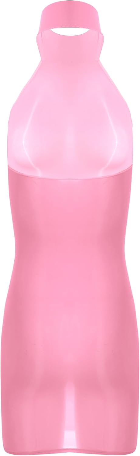 Sywiyi Lingerie For Women Babydoll Chemise Negligees Sexy Exotic Nightgowns Sheer Mesh Nightwear Type A Pink One Size