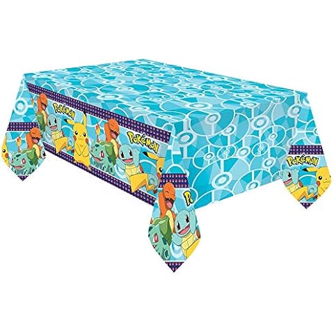 Pokémon: Mantel de mesa para fiestas infantiles lavable Cover