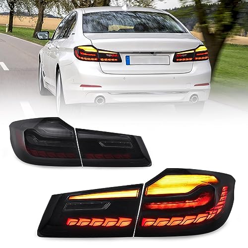 BMW 5シリーズ F10 スモークテールライト Amazon | DEPO 11-16 5シリーズ F10 テールライト - OE LCI