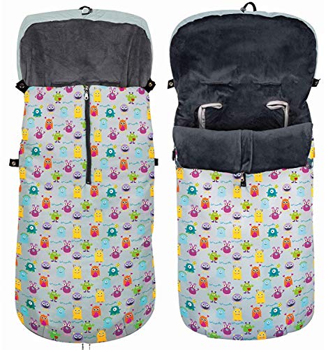 mibebestore - Saco Silla Paseo Universal Polar Monsters - Oferta